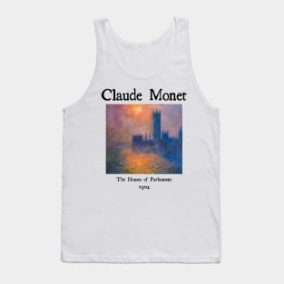 The Houses of Parliament by Claude Monet Tank Top